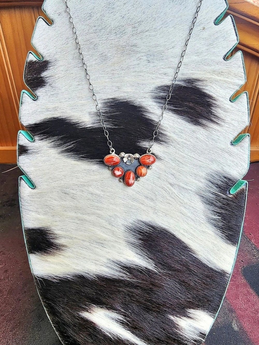 Red Spiny Necklace